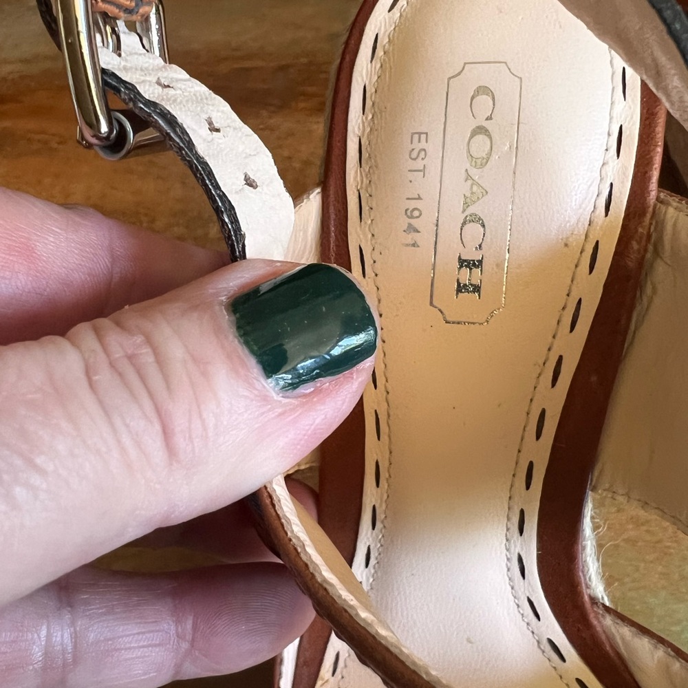 👠 🚨 Coach Denim Espadrille Heels | Size 6 🚨 - Picture 2 of 10